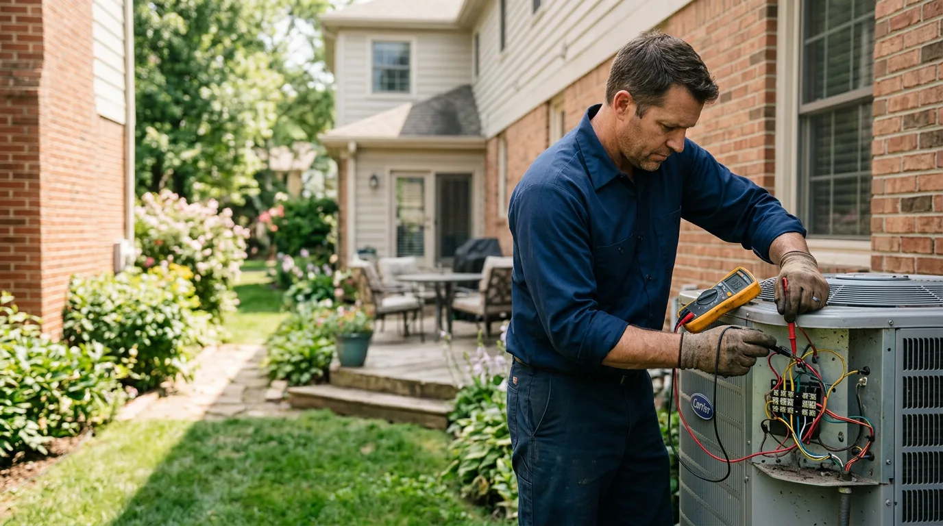 HVAC technician working near Bellaire, OH